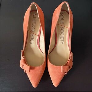 Sole Society Women's Coral Suede Heels